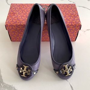 Tory Burch Snakeskin Aaden Ballet Flat